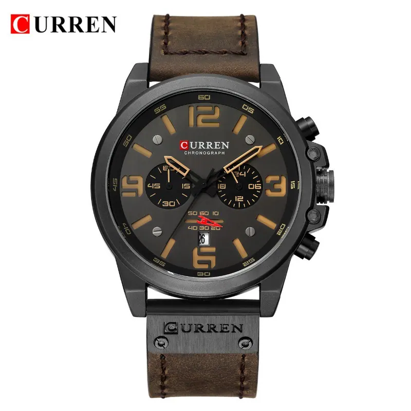 Curren Classic Chrono 8314 — Preto Amarelo — foto 1