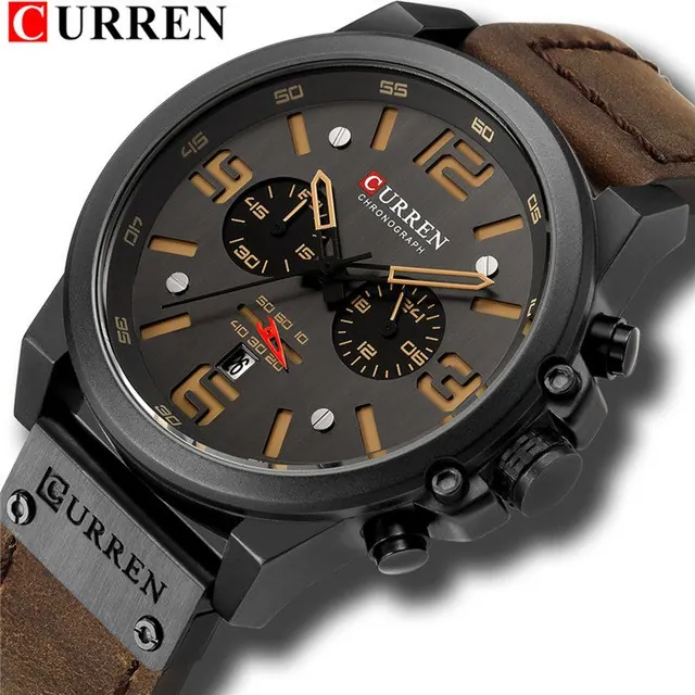 Curren Classic Chrono 8314 — Preto Amarelo — foto 2
