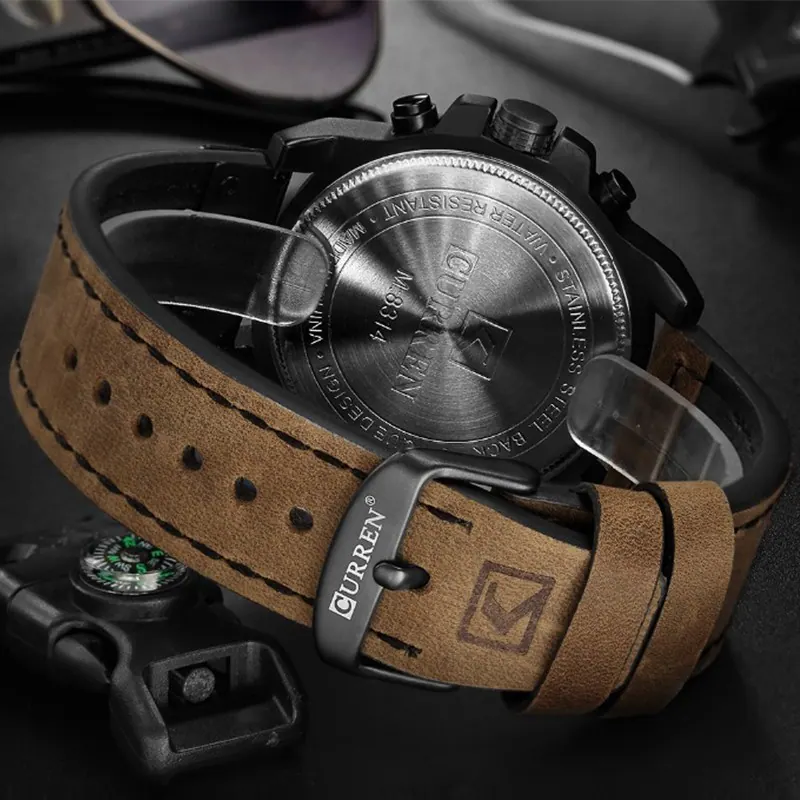 Curren Classic Chrono 8314 — Preto Amarelo — foto 7