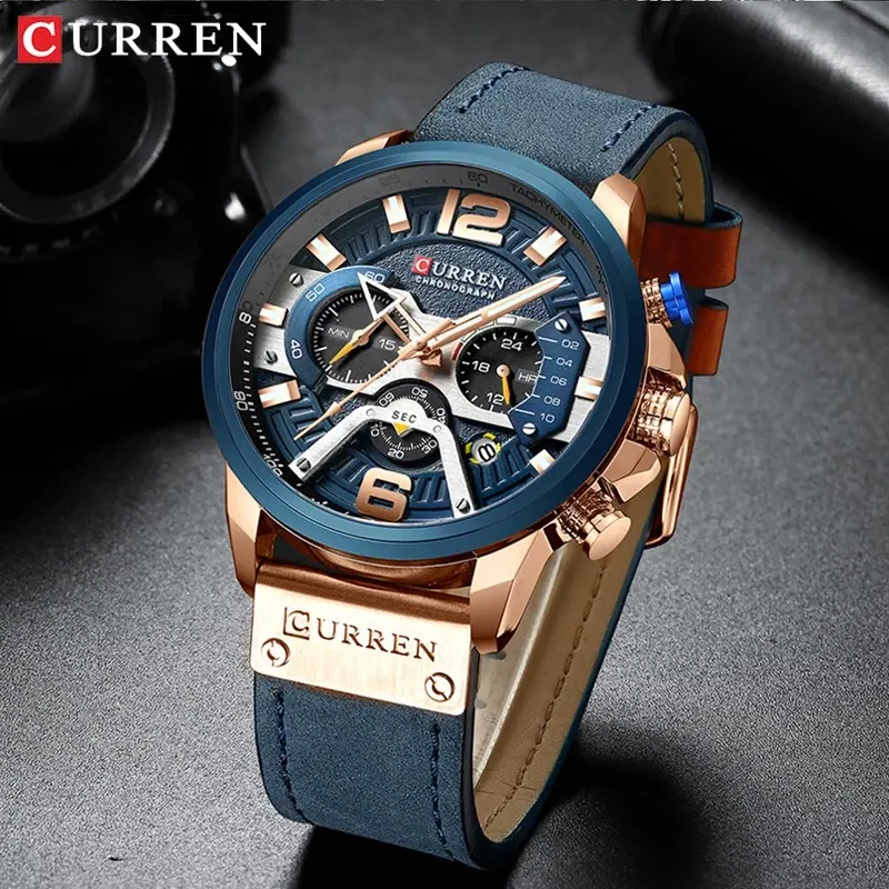 Curren Chronograph 8329 — Azul — foto 2