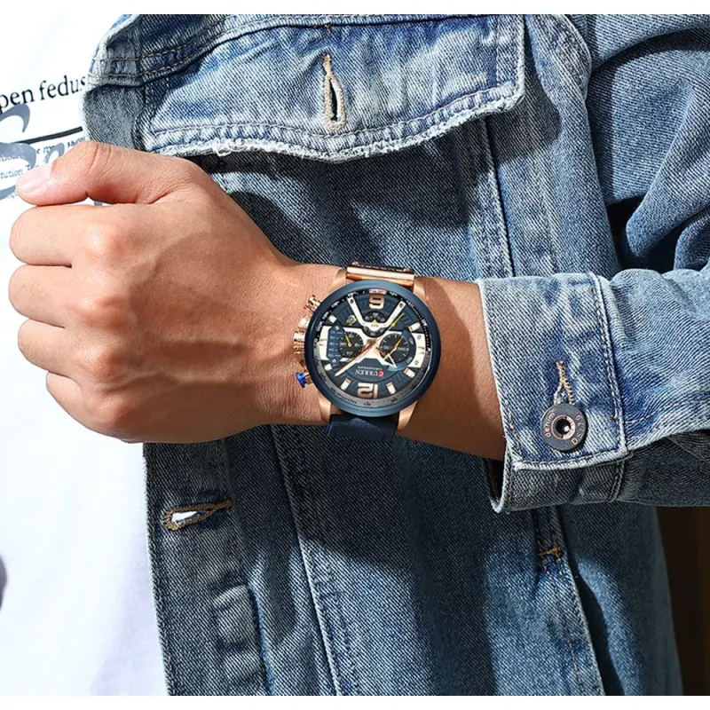 Curren Chronograph 8329 — Azul — foto 4