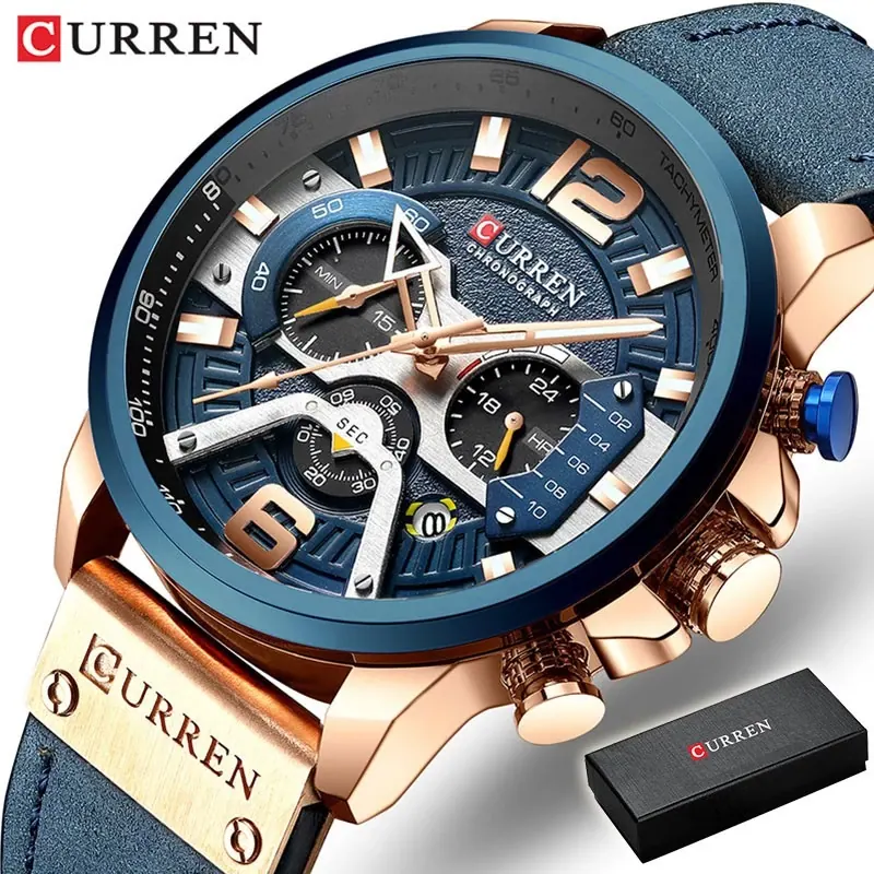 Curren Chronograph 8329 — Azul — foto 5