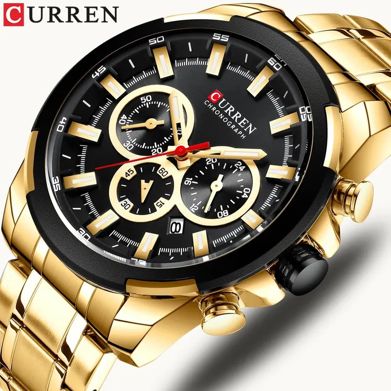 Curren Royal Steel 8361 — Ouro — foto 3