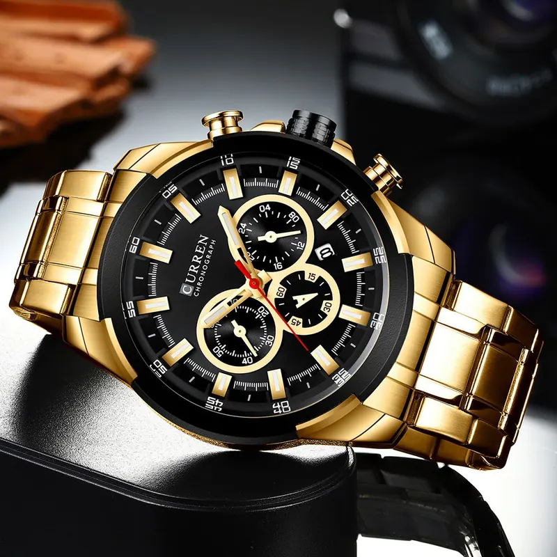 Curren Royal Steel 8361 — Ouro — foto 4
