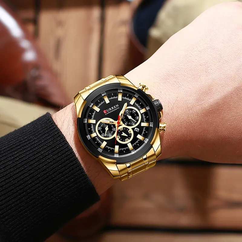 Curren Royal Steel 8361 — Ouro — foto 6