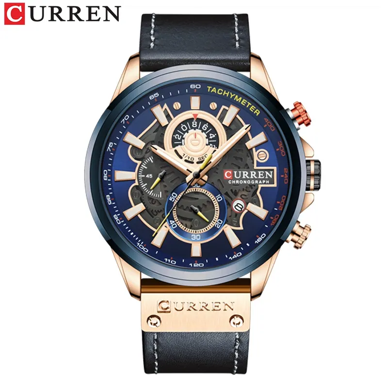 Curren Heritage Chrono 8380 — Castanho Preto — foto 4