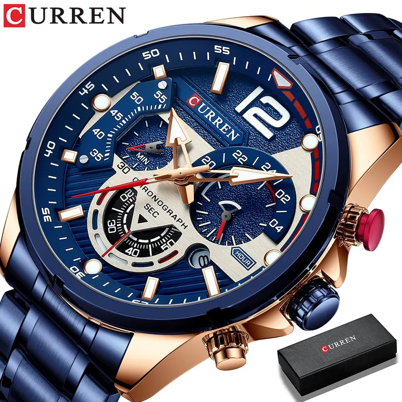 Curren Grand Steel 8395 — Azul — foto 2