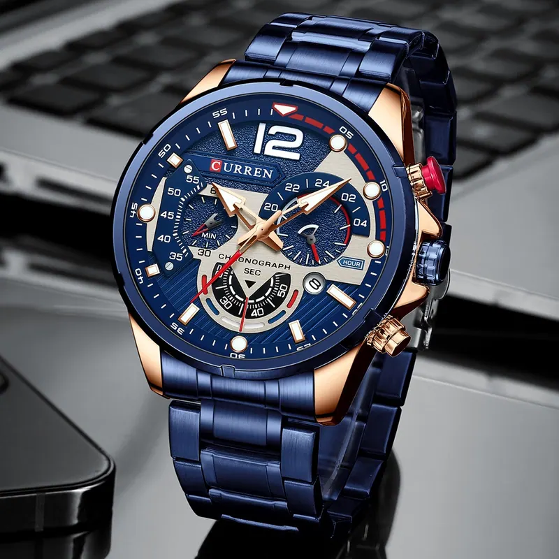 Curren Grand Steel 8395 — Azul — foto 4