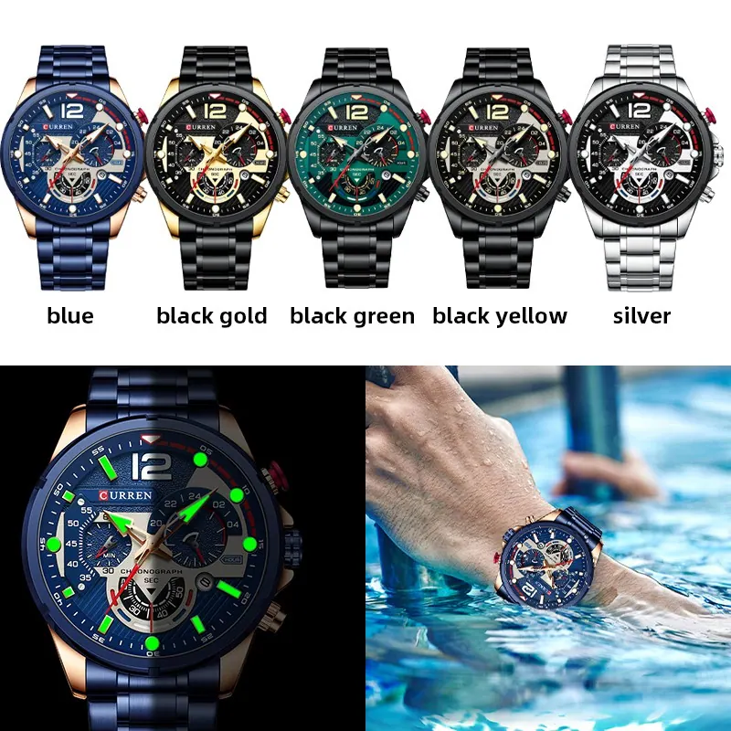 Curren Grand Steel 8395 — Azul — foto 5