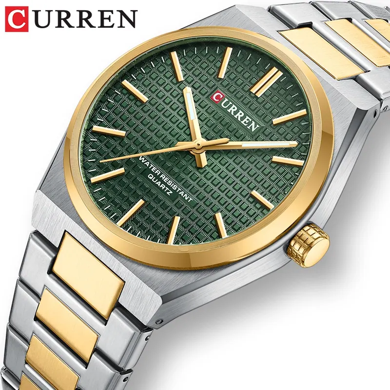 Curren Minimalist 8439 — Dourado e Verde — foto 2