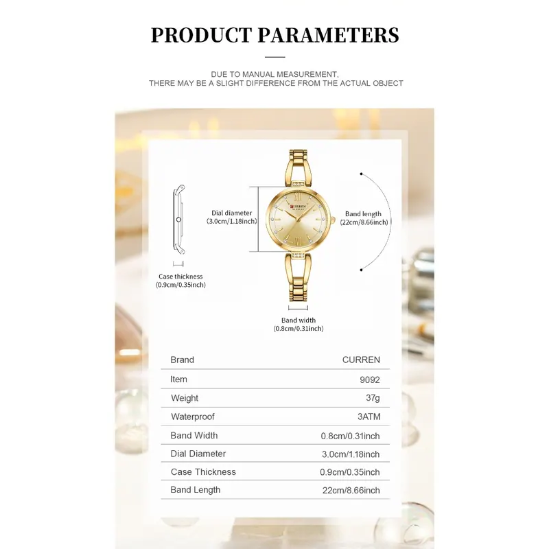 Curren Blanche 9092 — Dourado — foto 4